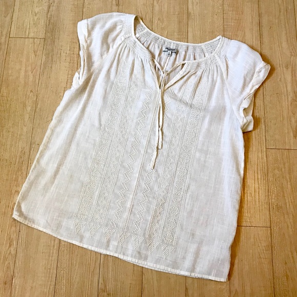 Madewell Boho Embroidered Top - Mint Condition - Picture 3 of 7